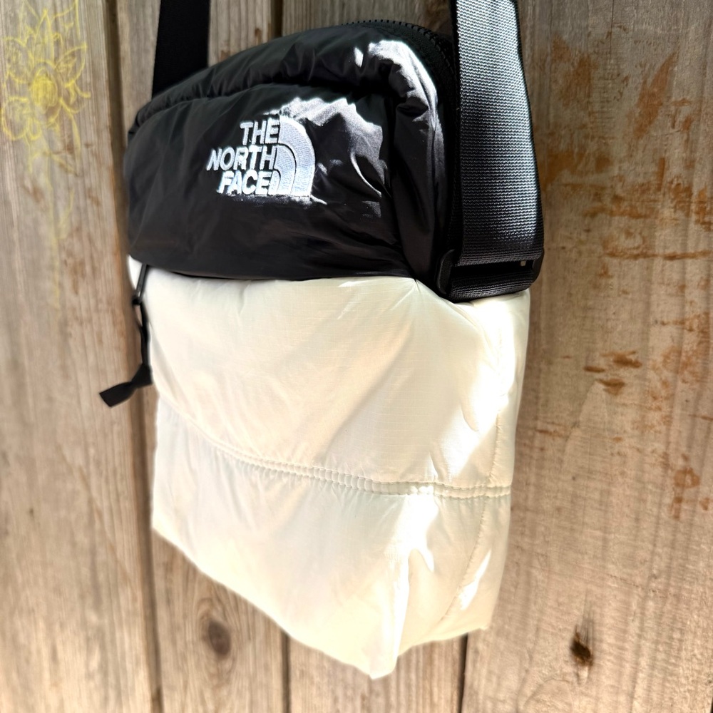 The Northface Nuptse Black & White Crossbody Bag - Picture 3 of 8